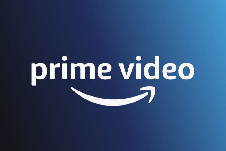 Amazon Prime Video logo on a blue background